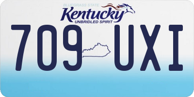 KY license plate 709UXI
