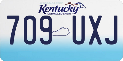 KY license plate 709UXJ