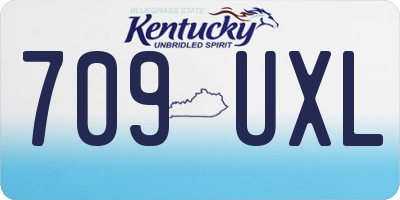 KY license plate 709UXL