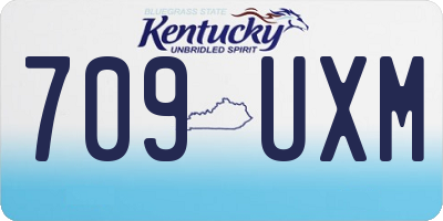 KY license plate 709UXM