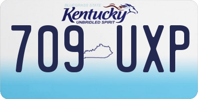 KY license plate 709UXP