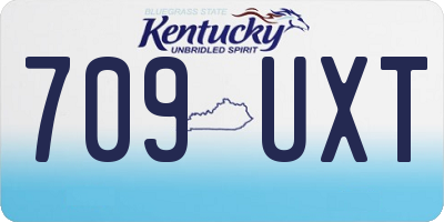 KY license plate 709UXT