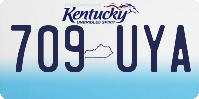 KY license plate 709UYA