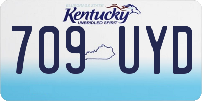 KY license plate 709UYD