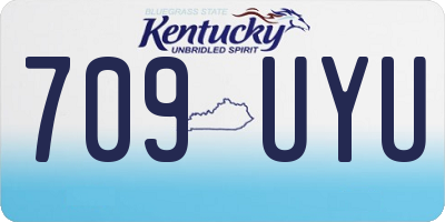 KY license plate 709UYU