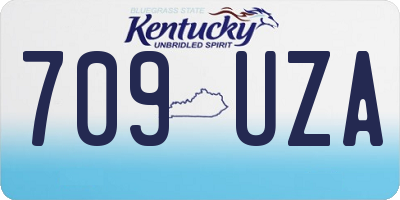 KY license plate 709UZA