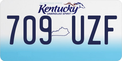 KY license plate 709UZF