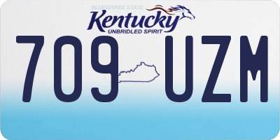 KY license plate 709UZM