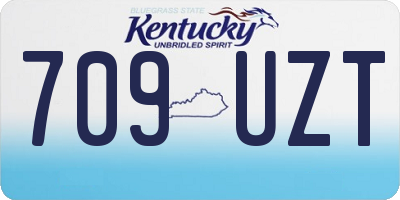 KY license plate 709UZT
