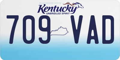 KY license plate 709VAD