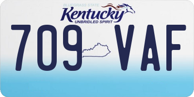 KY license plate 709VAF