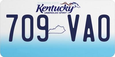 KY license plate 709VAO