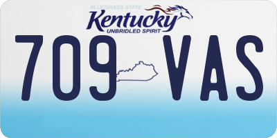 KY license plate 709VAS