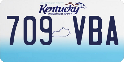 KY license plate 709VBA