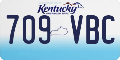 KY license plate 709VBC