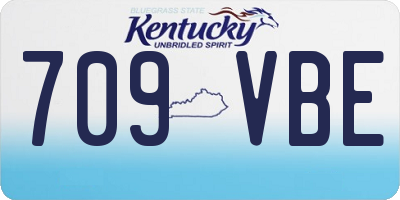 KY license plate 709VBE