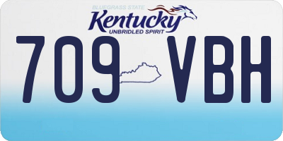 KY license plate 709VBH