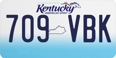 KY license plate 709VBK