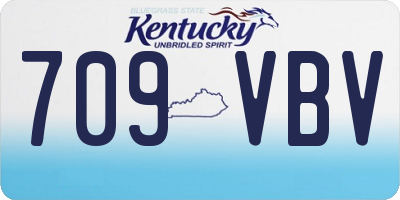 KY license plate 709VBV