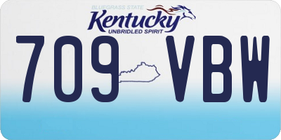 KY license plate 709VBW