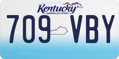 KY license plate 709VBY