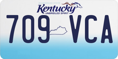 KY license plate 709VCA