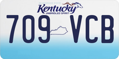 KY license plate 709VCB