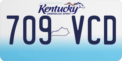 KY license plate 709VCD