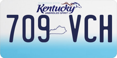 KY license plate 709VCH