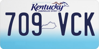 KY license plate 709VCK