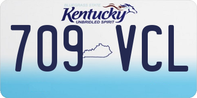 KY license plate 709VCL