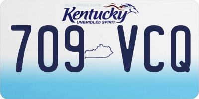 KY license plate 709VCQ