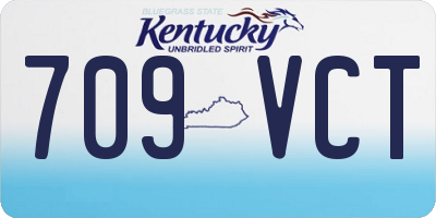 KY license plate 709VCT