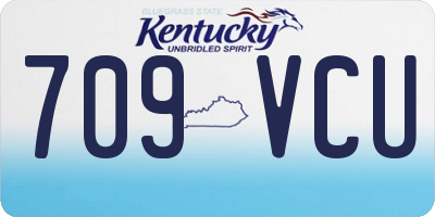 KY license plate 709VCU