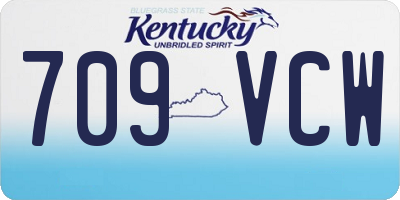 KY license plate 709VCW