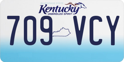 KY license plate 709VCY