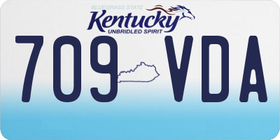 KY license plate 709VDA