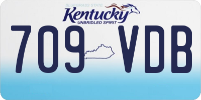 KY license plate 709VDB