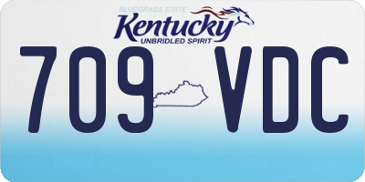 KY license plate 709VDC
