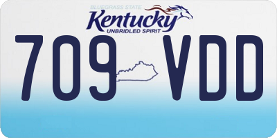 KY license plate 709VDD