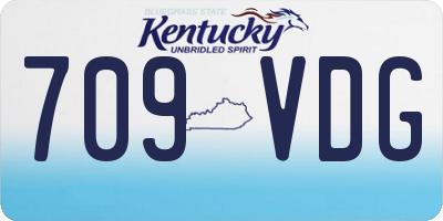 KY license plate 709VDG