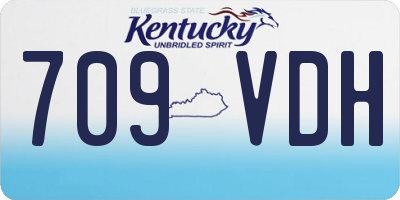 KY license plate 709VDH