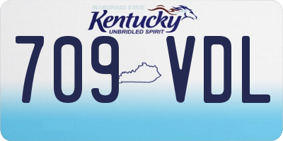 KY license plate 709VDL