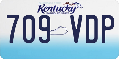 KY license plate 709VDP