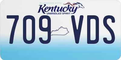 KY license plate 709VDS