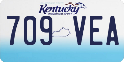 KY license plate 709VEA