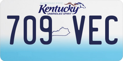 KY license plate 709VEC