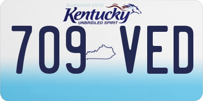 KY license plate 709VED