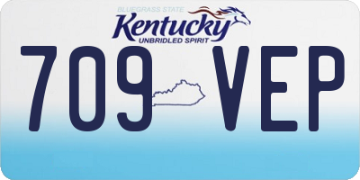 KY license plate 709VEP