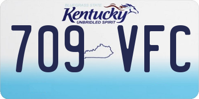 KY license plate 709VFC